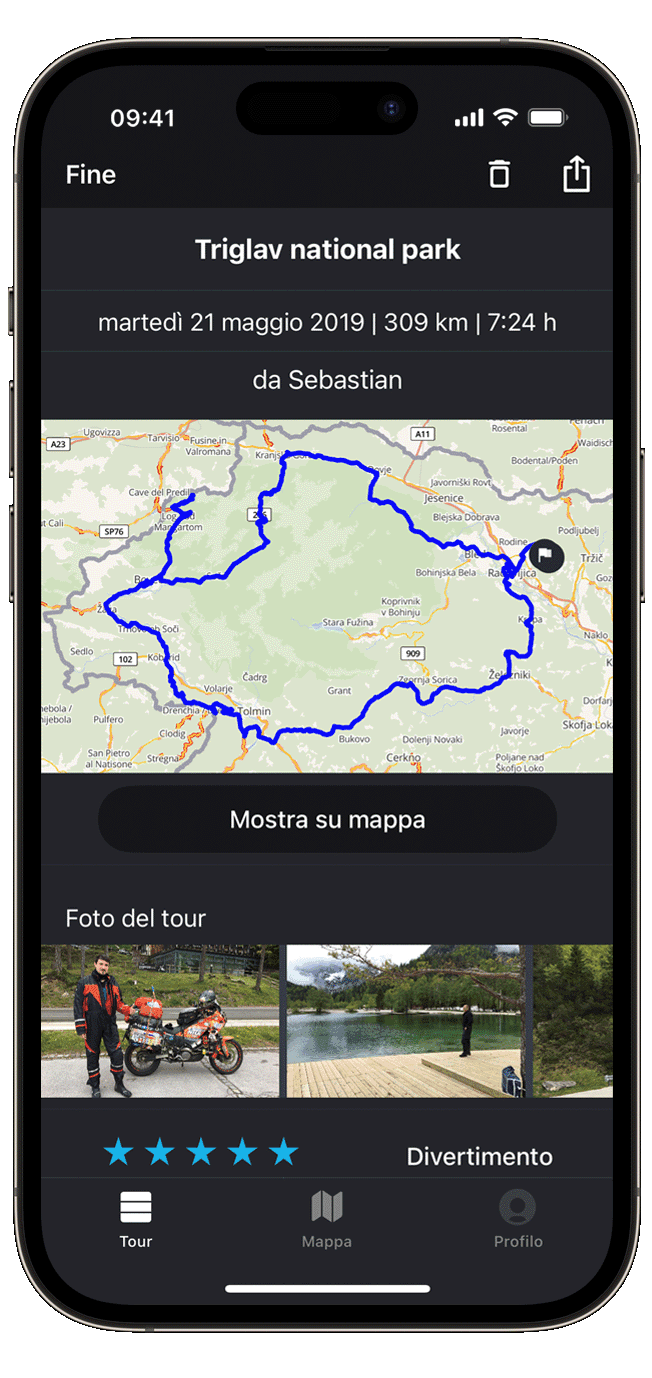 inspire ios calimoto tour planning and route creation displayed on Android and iOS devices using mockups