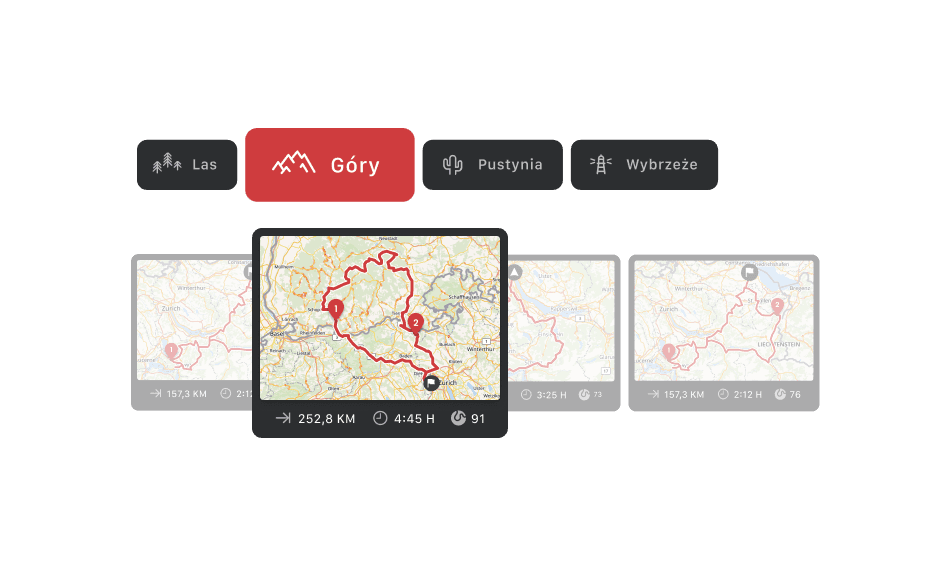 Las, góry, pustynia czy wybrzeże: wybierz idealne otoczenie swojej wycieczki motocyklowej.